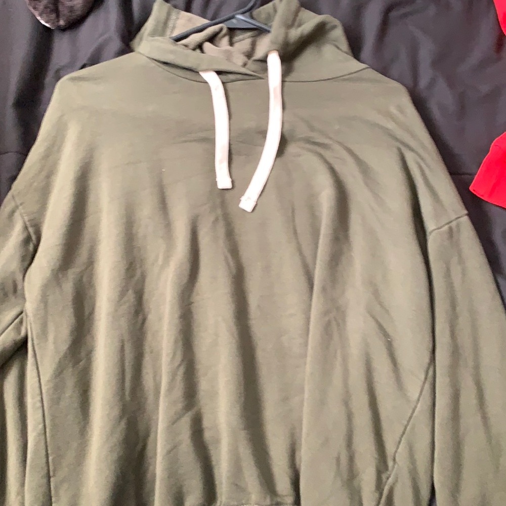 Green hoodie